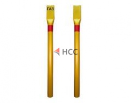 Столбик СОГ для газопровода h-2,2м желтый (экопарковка пластиковая)